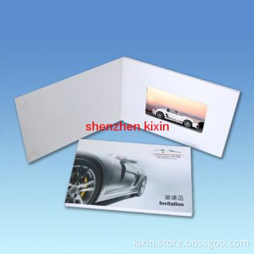 video brochure video book video card